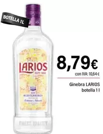 Oferta de Larios - Ginebra por 8,79€ en Cash Ifa