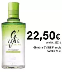 Oferta de G'vine - Ginebra Francia Botella por 22,5€ en Cash Ifa