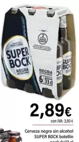 Oferta de Super Bock - Cerveza Negra Sin Alcohol por 2,89€ en Cash Ifa