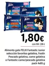 Oferta de Fantastic - Alimento Gato  Junior Selección Favoritos Gelatina por 1,8€ en Cash Ifa