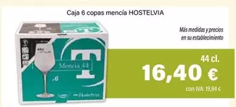 Oferta de Caja 6 Copas Mencia Hostelvia por 16,4€ en Cash Ifa