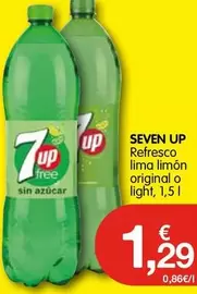 Oferta de 7up - Up Seven Refresco Lima Limon Original O Light por 1,29€ en CashDiplo