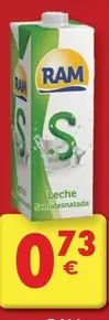 Oferta de Ram - Leche Semidesnatada por 0,73€ en CashDiplo