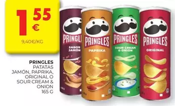 Oferta de Pringles - Patatas Jamon por 1,55€ en CashDiplo