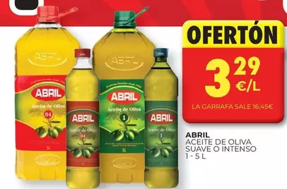 Oferta de Abril - Aceite De Oliva Suave O Intenso por 3,29€ en CashDiplo