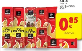 Oferta de Gallo - Pasta por 0,85€ en CashDiplo