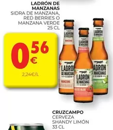 Oferta de Ladrón de Manzanas - Cerveza Shandy Limon por 0,56€ en CashDiplo
