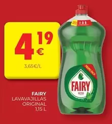 Oferta de Fairy - Lavavajillas Original por 4,19€ en CashDiplo