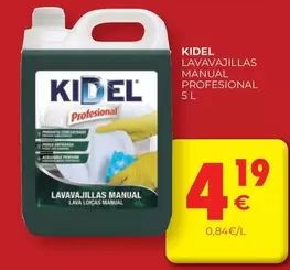 Oferta de Kidel - Lavavajillas Manual Profesional por 4,19€ en CashDiplo