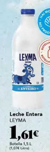 Oferta de Leyma - Leche Entera por 1,61€ en Gadis