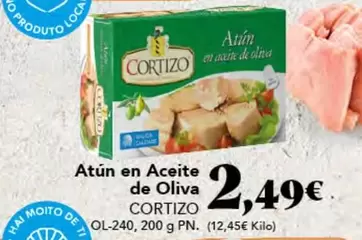 Oferta de Cortizo - Atun En Aceite De Oliva por 2,49€ en Gadis