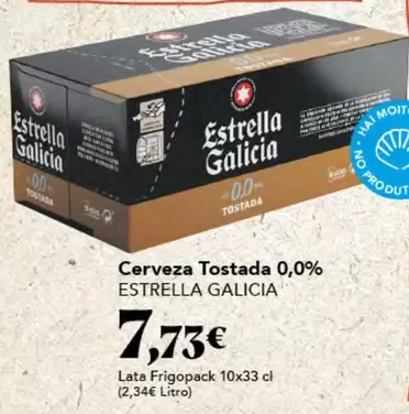 Oferta de Estrella Galicia - Cerveza Tostada 0.0% por 7,73€ en Gadis