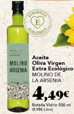 Oferta de Aceite Oliva Virgen Extra Ecologico por 4,49€ en Gadis