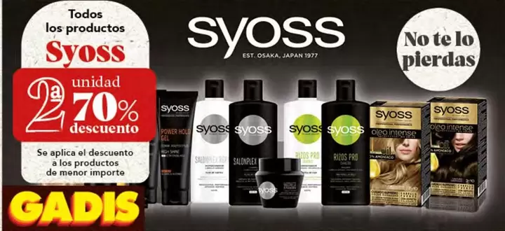 Oferta de Syoss - Los Productos en Gadis
