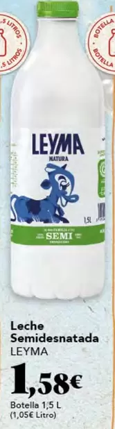 Oferta de Leyma - Leche Semidesnatada por 1,58€ en Gadis