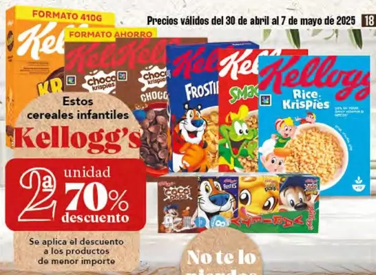 Oferta de Kellogg's - Cereales Infatiles en Gadis