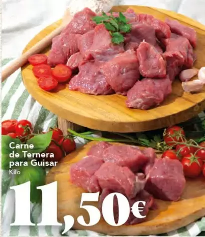 Oferta de Carne De Ternera Para Guisar por 11,5€ en Gadis