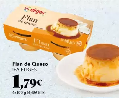 Oferta de Ifa Eliges - Flan De Queso por 1,79€ en Gadis