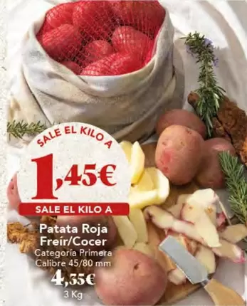 Oferta de Patata Roja Freir/cocer por 1,45€ en Gadis