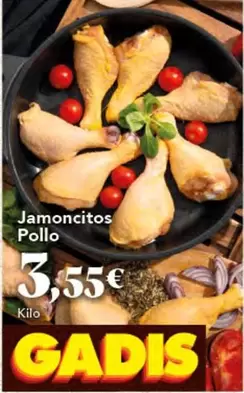 Oferta de Jamoncitos Pollo por 3,55€ en Gadis