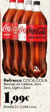 Oferta de Coca-Cola - Refresco Normal por 1,99€ en Gadis