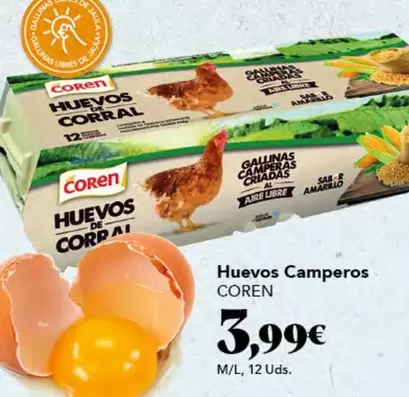 Oferta de Coren - Huevos Camperos por 3,99€ en Gadis