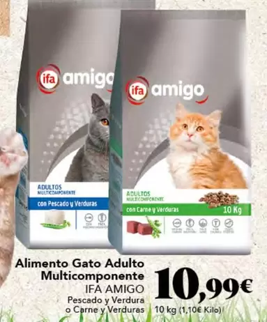 Oferta de Ifa amigo - Alimento Gato Adulto Multicomponente por 10,99€ en Gadis