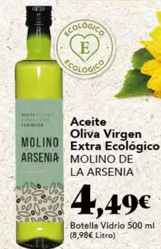 Oferta de Aceite Oliva Virgen Extra Ecologico por 4,49€ en Gadis