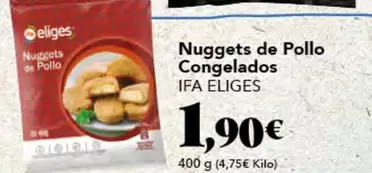 Oferta de Ifa Eliges - Nuggets De Pollo Congelados por 1,9€ en Gadis