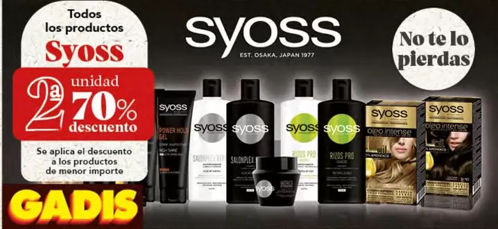 Oferta de Syoss - Todos Los Productos en Gadis