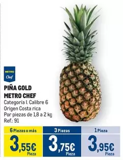 Oferta de Chef - Piña Gold por 3,95€ en Makro
