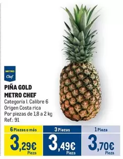 Oferta de Chef - Piña Gold por 3,7€ en Makro