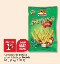 Oferta de Mas - Apetinas De Patata Sabor Ketchup en Consum
