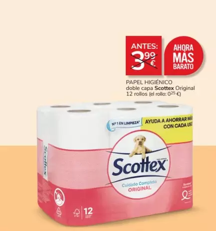 Oferta de Scottex - Papel Higiénico por 3€ en Consum