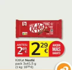 Oferta de Nestlé - Kitkat por 2,29€ en Consum