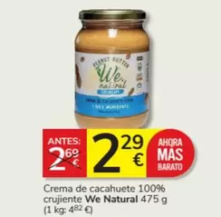 Oferta de Mas - Crema De Cacahuete 100% Crujiente por 2,29€ en Consum