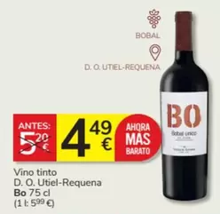Oferta de Bo - Vino Tinto D.o. Utiel-Requena por 4,49€ en Consum