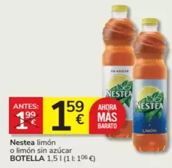 Oferta de Nestea - Limon O Limon Sin Azucar por 1,59€ en Consum