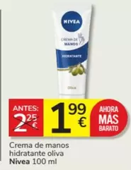 Oferta de Nivea - Crema De Manos Hidratante Oliva por 1,99€ en Consum