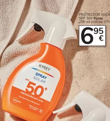 Oferta de Kyrey - Protector Solar Spf 50+ por 6,95€ en Consum