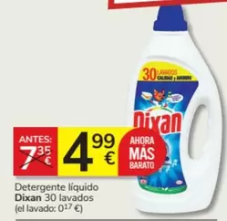 Oferta de Dixan - Detergente Liquido 30 Lavados por 4,99€ en Consum