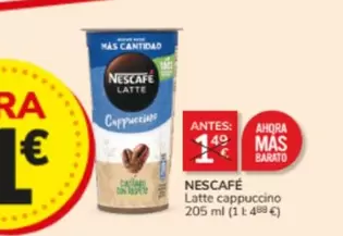 Oferta de Nescafé - Latte Cappuccino por 1€ en Consum