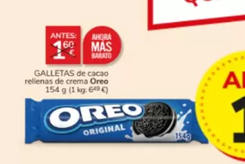 Oferta de Oreo - Galletas De Cacao Rellenas De Crema por 1€ en Consum