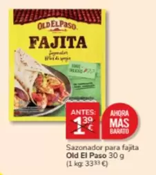Oferta de Old El Paso - Sazonador Para Fajita por 1€ en Consum