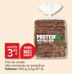 Oferta de Mas - Pan De Molde Alto Contenido En Proteinas en Consum