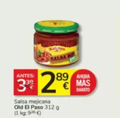 Oferta de Old El Paso - Salsa Mejicana por 2,89€ en Consum