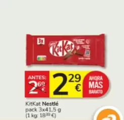 Oferta de Nestlé - Kitkat por 2,29€ en Consum