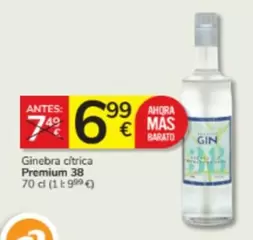 Oferta de Mas - Ginebra Citrica Premium 38 por 6,99€ en Consum