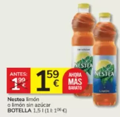 Oferta de Nestea - Limón O Limón Sin Azúcar por 1,59€ en Consum
