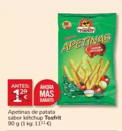 Oferta de Mas - Apetinas De Patata Sabor Ketchup en Consum